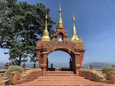 Golden Triangle on Mekong River gate in Thailand