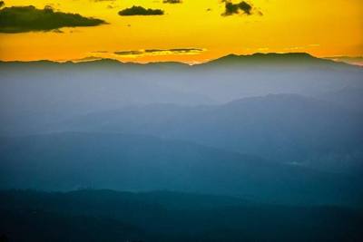 An overlook from Doi Mae Chon Luang, Doi Inthanon National Park , Chiang Mai Province