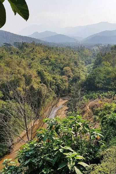 The Fang River in Chai Prakan District. View from behind the Esso petrol station in Si Don Yen along highway number 107.