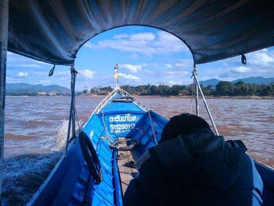 A boat trip on Mae Khong River that usually takes visitors to the local markets on Lao territory.