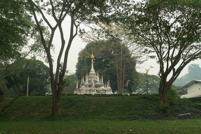 Buddhist stupa in Chiang Dao
