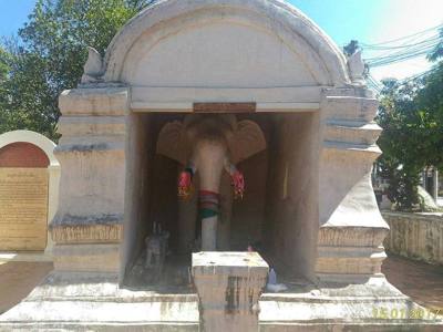 The elephant shrine after which the bus station is named