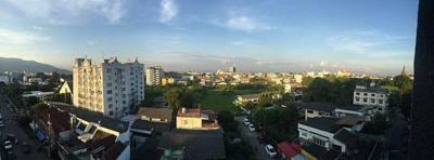 Panorama of Chiang Mai in Thailand.