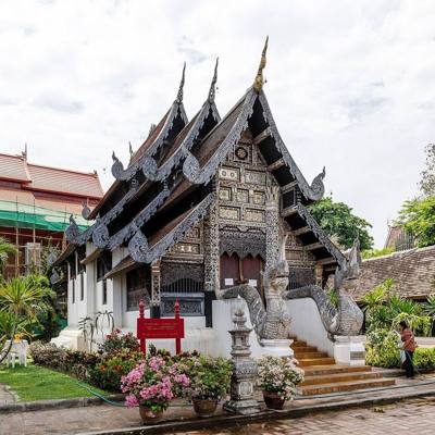 Chiang Mai, Thailand: Viharn for Ajahn Mun Bhuridatta at Wat Chedi Luang