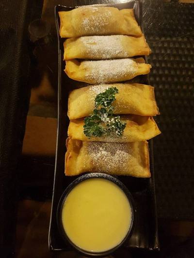 Fried bananas (กล้วยทอด) as sold in Chiang Mai, Thailand.