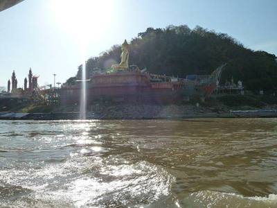 Mekong Golden Triangle, Mekong River at the meeting of the Laos, Myanmar and Thailand Borders