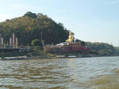 Mekong Golden Triangle, Mekong River at the meeting of the Laos, Myanmar and Thailand Borders