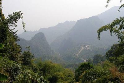 Hills around Mae Sai, Chiang Rai, Northern Thailand.