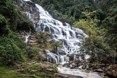 Mae Ya waterfall is the largest waterfall in Doi Inthanon National Park, located in Chom Thong District, Chiang Mai Province, Thailand.