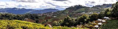 Panoramic view of Mon Cham, Mae Rim District, Chiang Mai province.