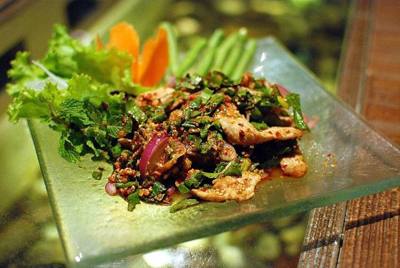 Mu nam tok (Thai: หมูน้ำตก): nam tok means waterfall in Thai, mu is pork. The dish is originally from northeastern Thailand (Isan). There are several…
