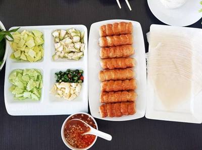 Nem nướng as sold in Thailand.
