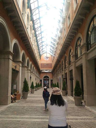The One Street shopping arcade in the One Nimman shopping center. This is where the smaller shops are located.