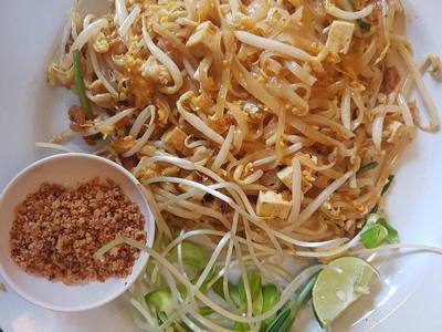 Phat thai (ผัดไทย) as sold in Chiang Mai, Thailand.