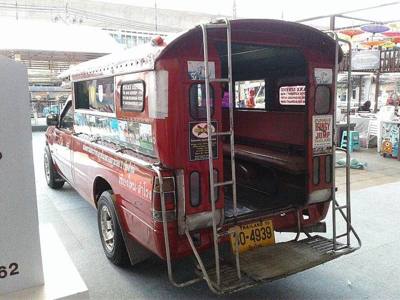 Rot daeng Chiang Mai in Samrong Samutprakarn Thailand.