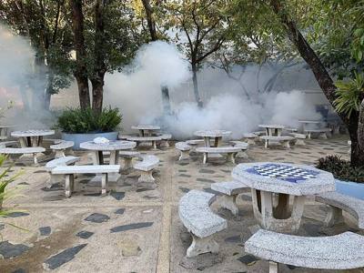 Samakkhi Witthayakhom School Building 2 Seating Area During Fumigation