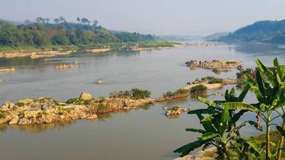 Mekong river near Chiang Khong, Thailand