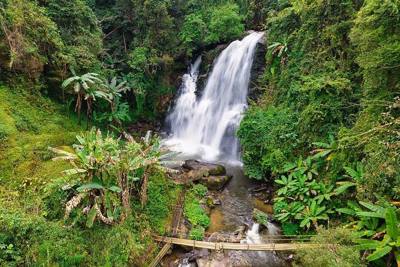 The Mae Klang Luang waterfall, Doir Inthanon, Thailand