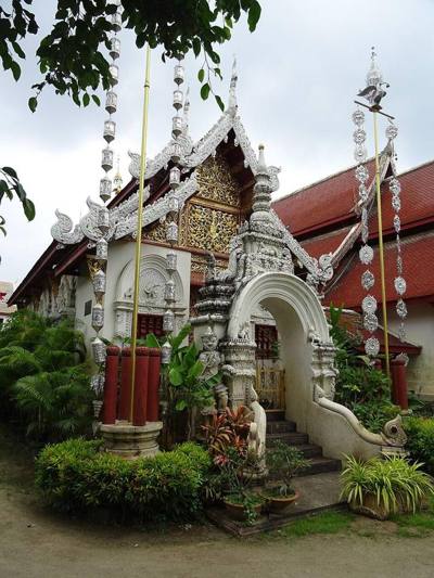 The ubosot of Wat Mahawan in Chiang Mai.