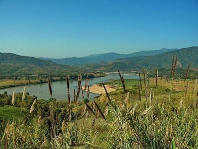 วิวแม่น้ำโขงจากเส้นทางเชียงแสน-เชียงของ : View from Chiang Saen-Chiang Khong Road