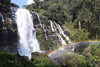 Wachirathan Falls , Doi Inthanon National Park , Chiang Mai Province