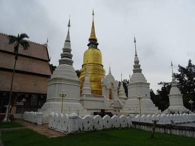 The chedi of Wat Suan Dok in Chiang Mai.
