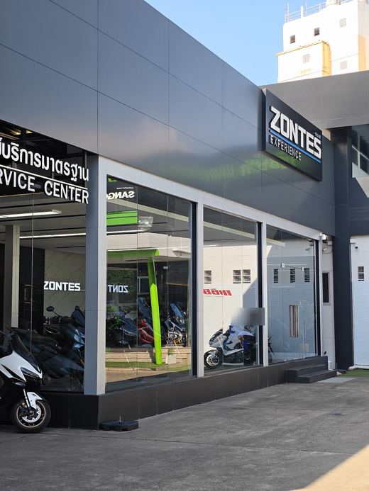 The Zontes service centre at Sangchai Turakit Yarnyon