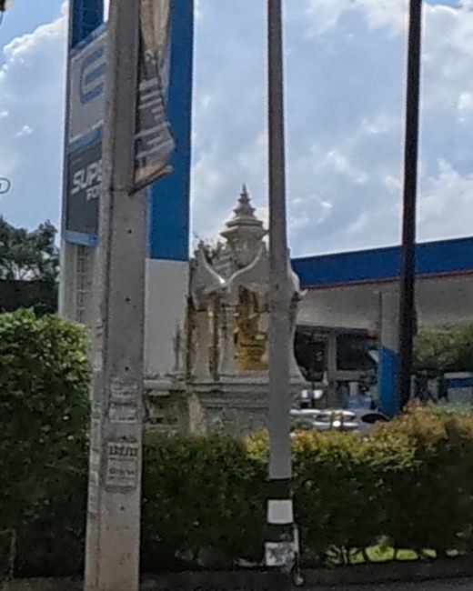 Spirit house at the PTT station forecourt