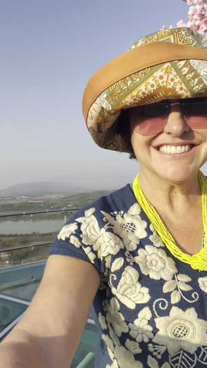 NaN smiling at the Golden Triangle viewpoint