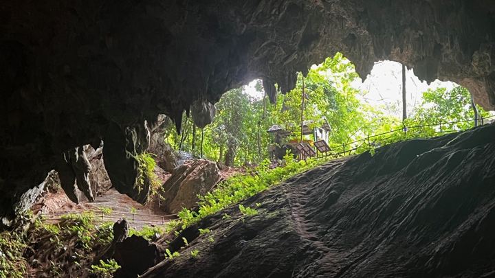 The mouth of Tham Luang