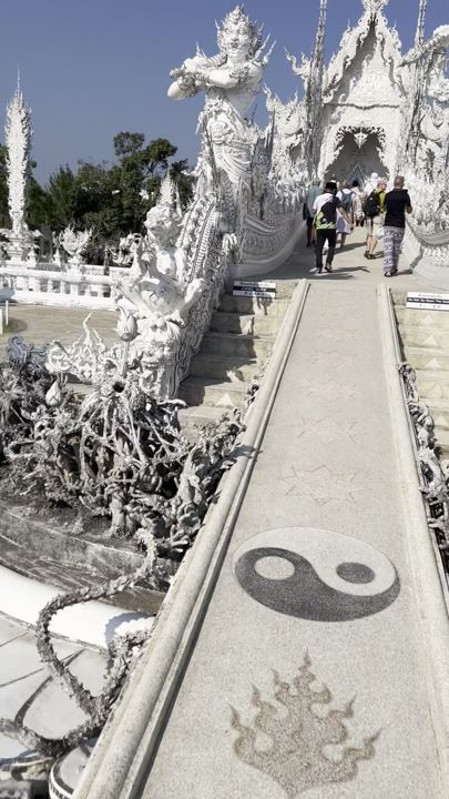 The bridge into the White Temple