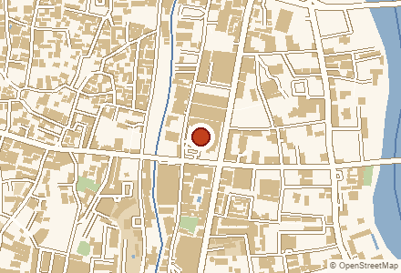 แผนที่ย่านที่จัดงาน Favola · Map of the area around Favola