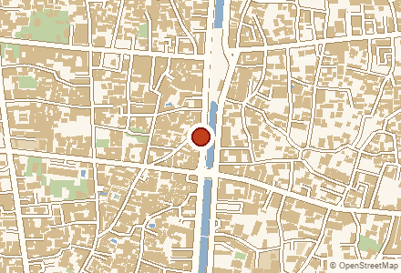 แผนที่ย่านที่จัดงาน The Moat House · Map of the area around The Moat House