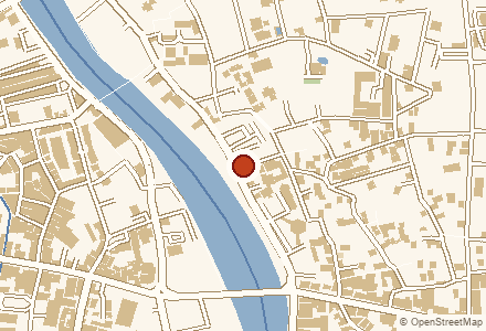 แผนที่ย่านที่จัดงาน The Riverside (outside area) · Map of the area around The Riverside (outside area)