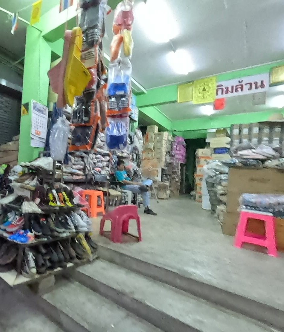 Shoe and household stalls in Chiang Rai Municipal Market 1