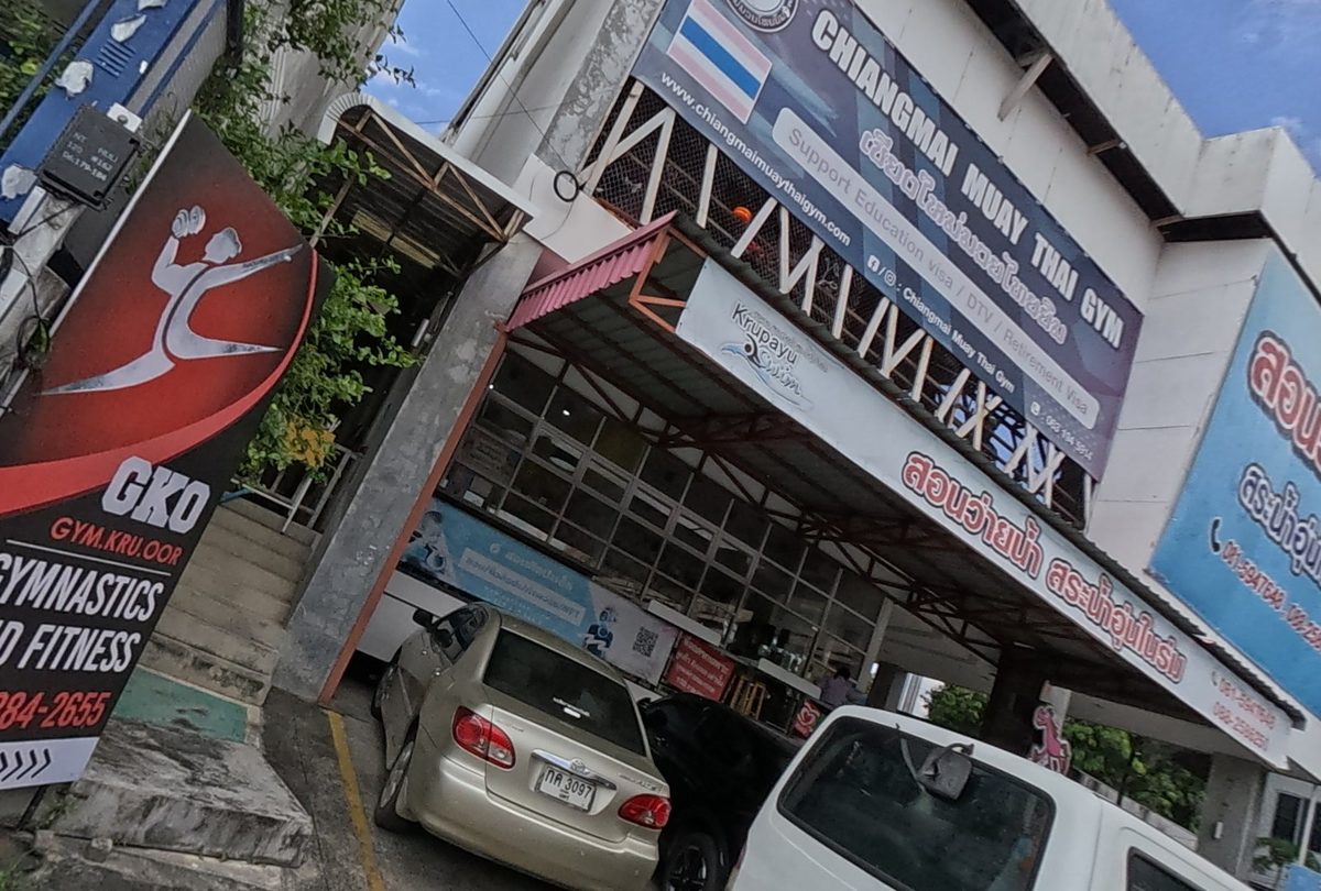 Chiangmai Muay Thai Gym, seen from the road