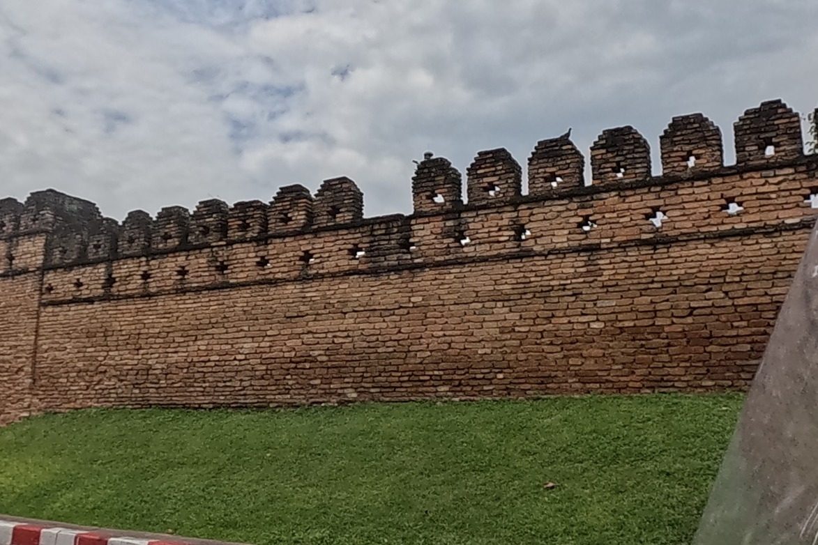 The old city wall near Suan Dok Gate