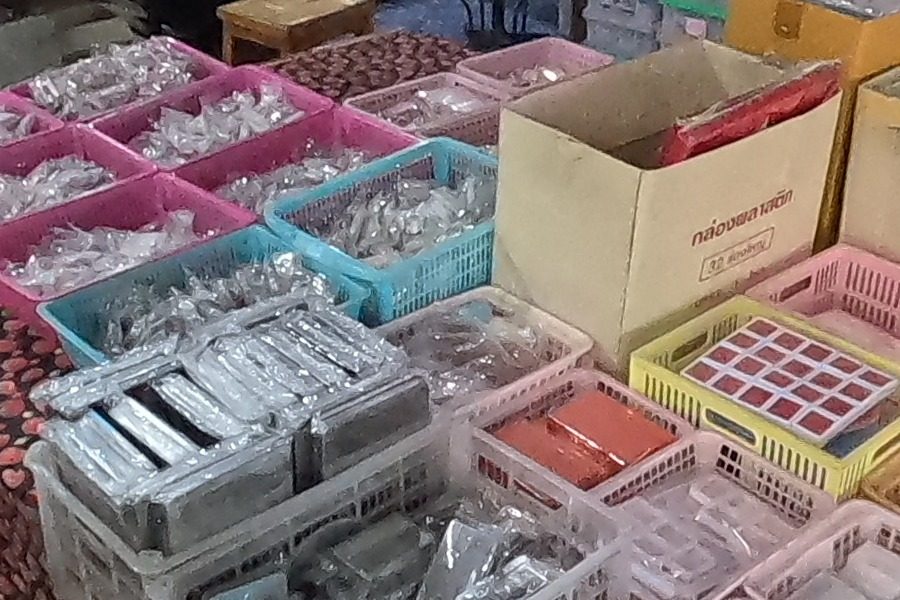 Baskets of amulet cases