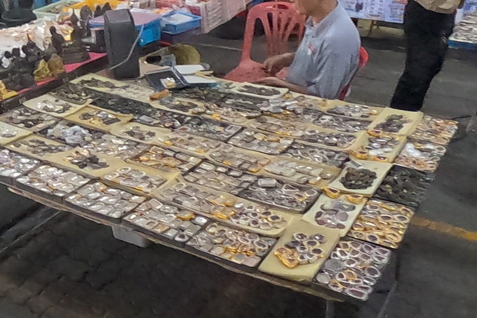 Amulets on yellow cards