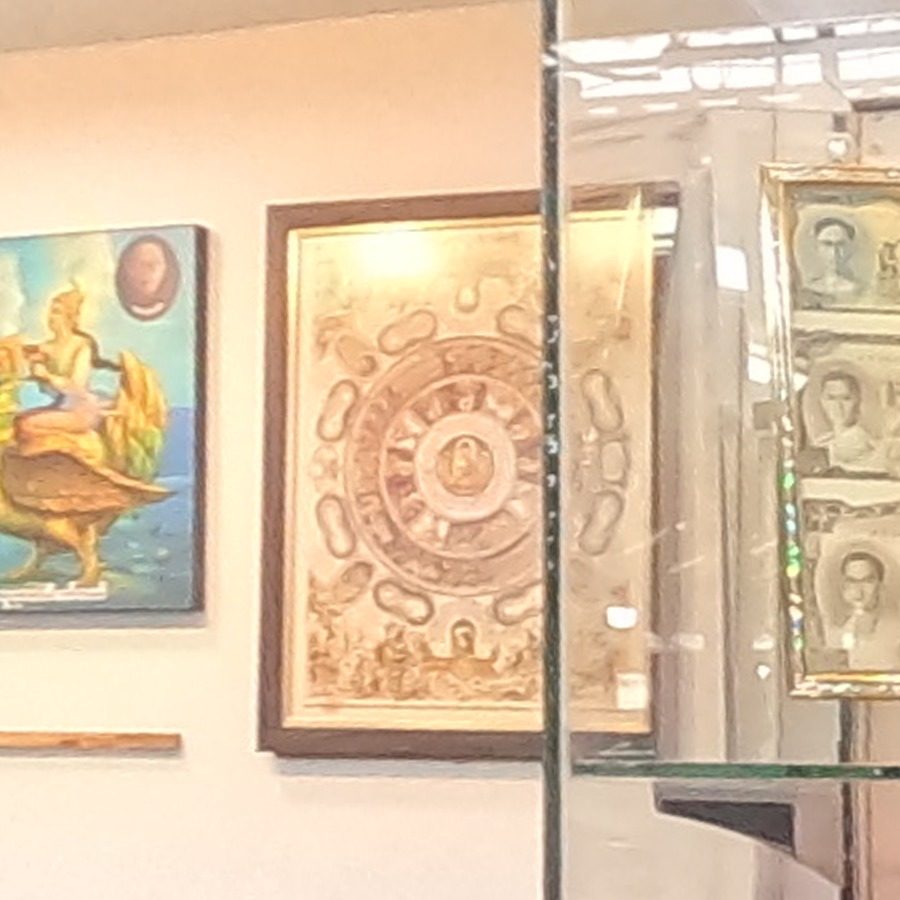 Framed circular yant diagram