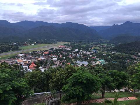 View of Mae Hong Son from Wat Phrathat Doi Kong Mu.