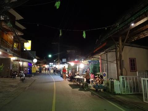 Pai Walking Street in Thailand.