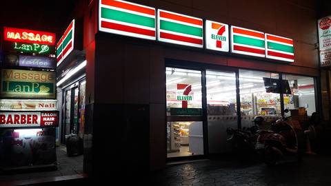 A 7-Eleven store at Sukhumvit, Bangkok in Thailand