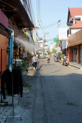 A soi in Chiang Mai (Moonmuang Soi 9).