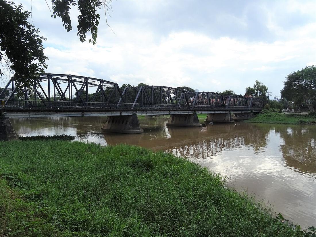 View of the Iron Bridge in Chiang Mai.