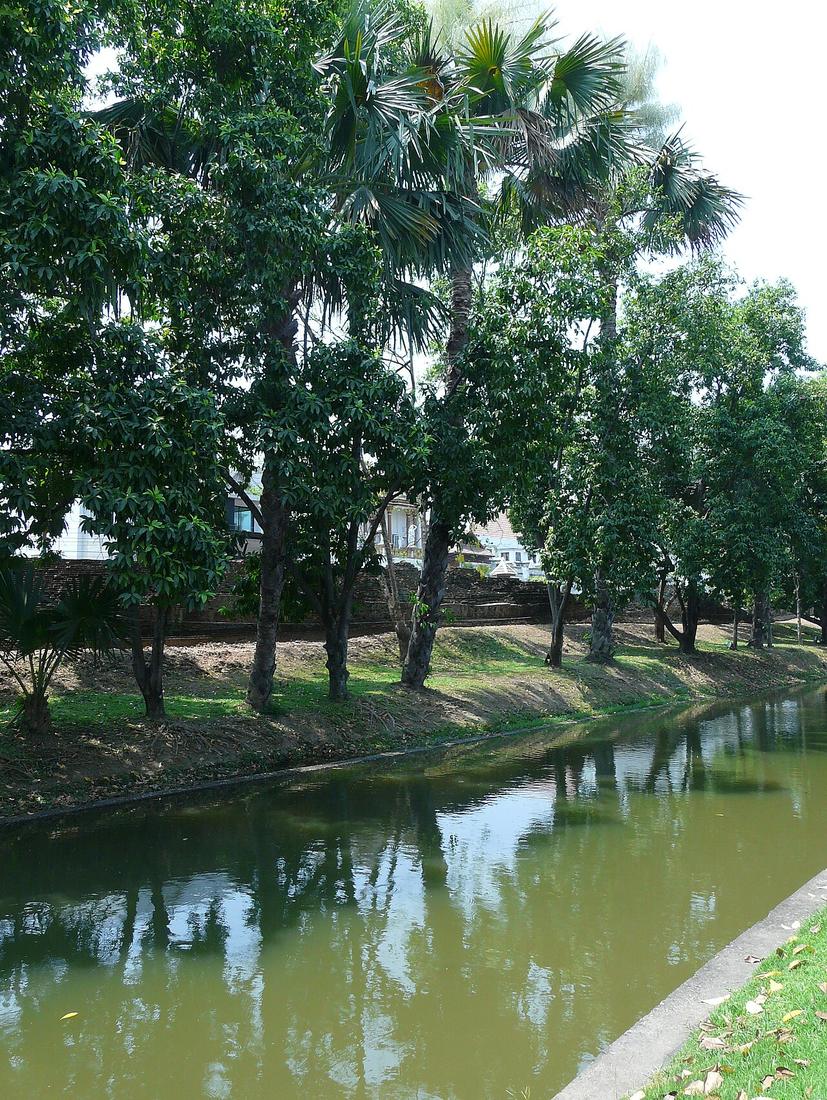 City moat of Chiang Mai between Hua Rin Corner and Chang Phuak Gate