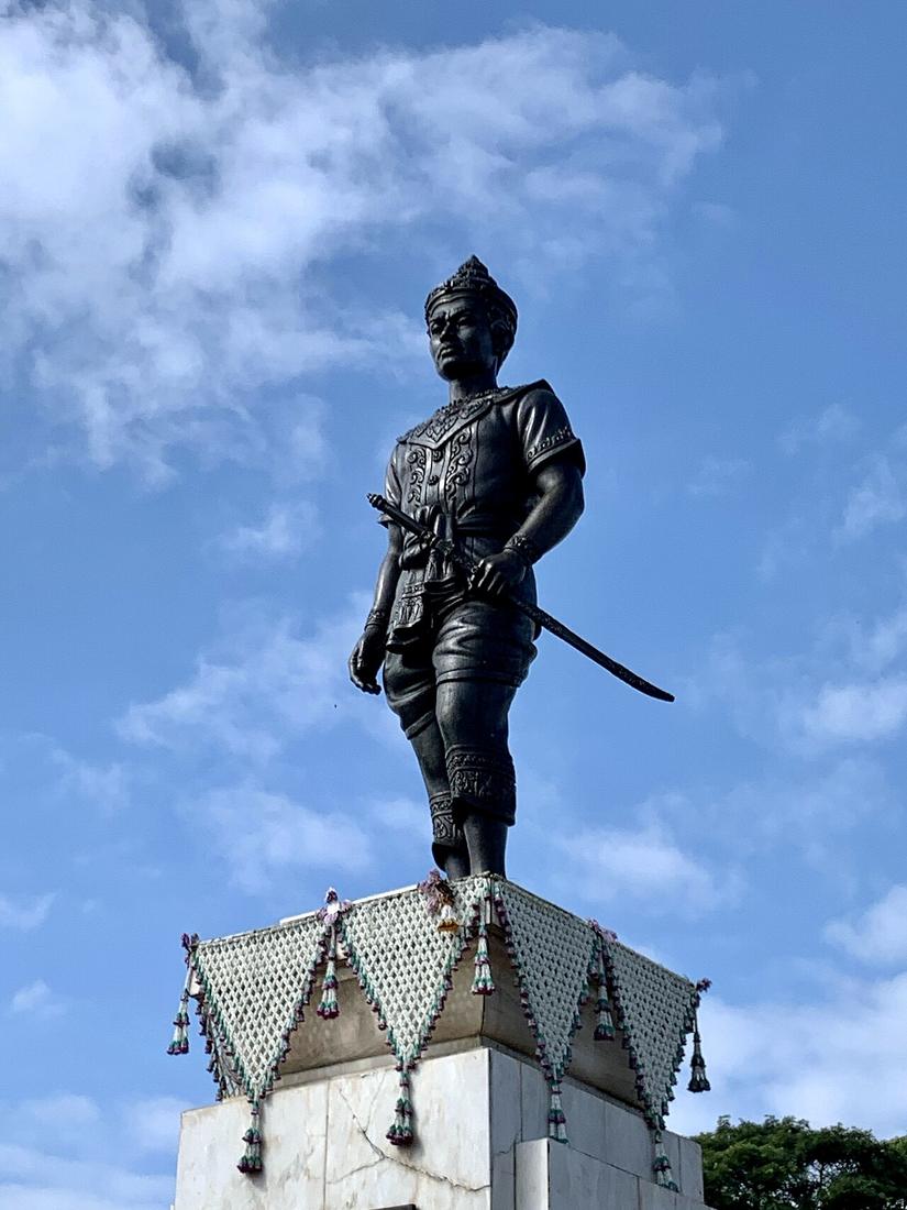 King Mangrai (Mengrai) Monument at Pho Khun intersection, Chiang Rai