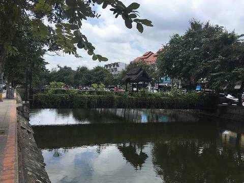 Moat in the east of Chiang Mai.