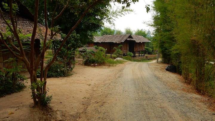 Chiang Mai, 2016 april. Baan Tong Luang Thai hill tribe tourism village