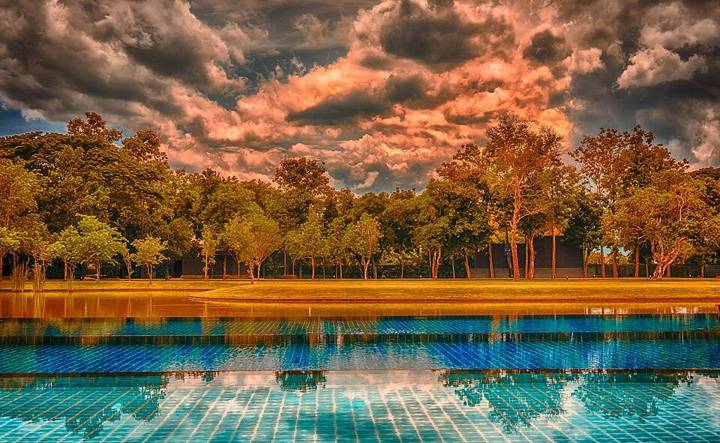 early evening colors